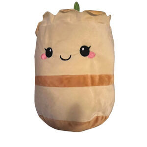BRAND NEW PLUSH FOOD MUFFIN ROLL YELLOW TOY 10" NWT FOODIE CUTE STUFFED ANIMAL